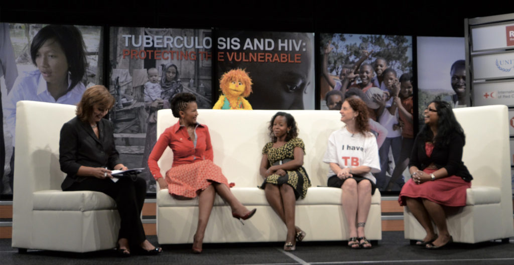 Talk show Tuberculosis and HIV: Protecting the Vulnerable – setting dello studio