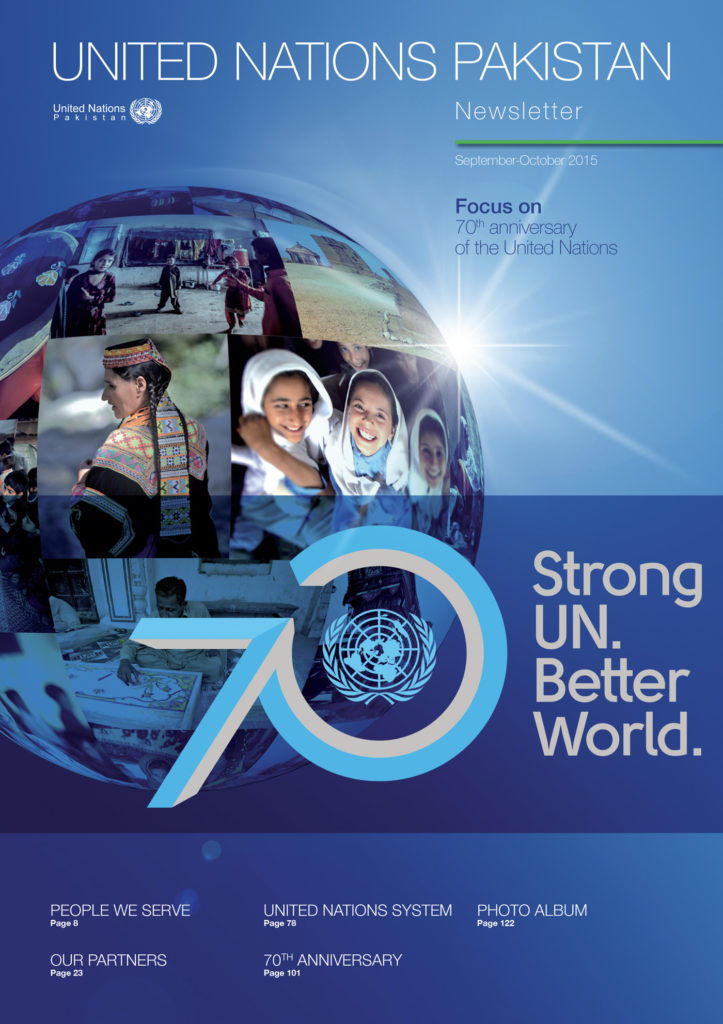 United Nations Pakistan Magazine, cover