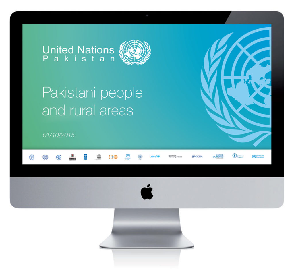 Visual identity immagine coordinata Nazioni Unite United NAtions Pakistan