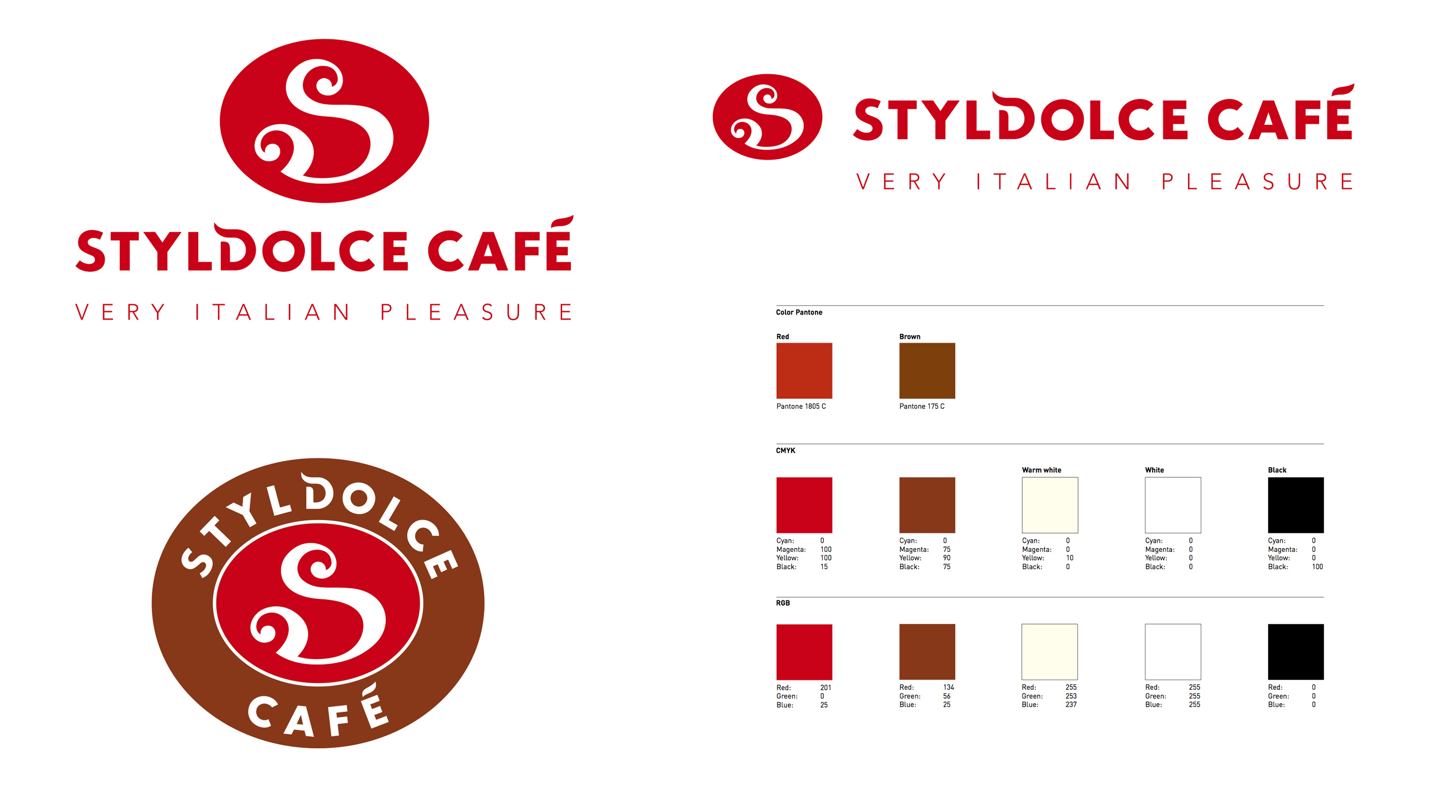 Styldolce Café Shanghai Brand identity