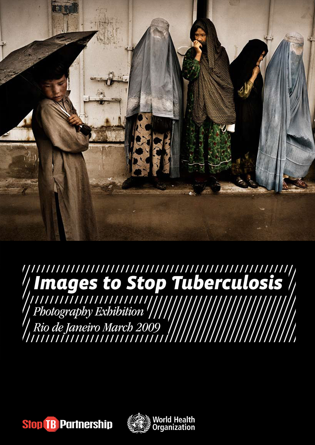 Catalogo per mostra fotografica Images to stop tuberculosis - Graphic Design Mirko Neri