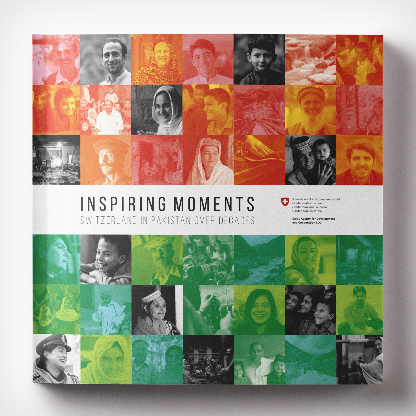 Inspiring Moments - Switzerland in Pakistan over decades - Graphic Design Mirko Neri